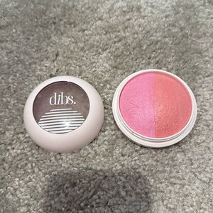 DIBS Duet Baked Blush in popstar baby pink and coral